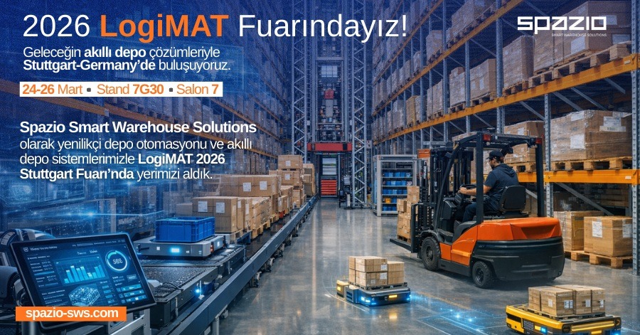 Spazio Akıllı Depo Çözümleri, İntralojistiğin Zirvesi LogiMAT 2026’da!